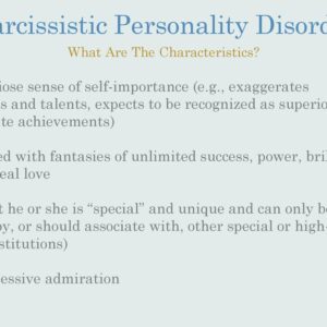 Narcissistic Personality Disorder – The Basics